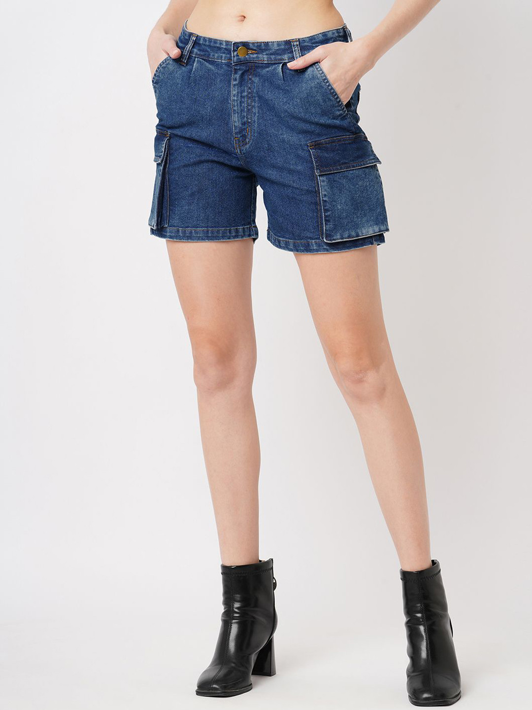 R.Code by The Roadster Life Co. Women Outdoor Denim Shorts