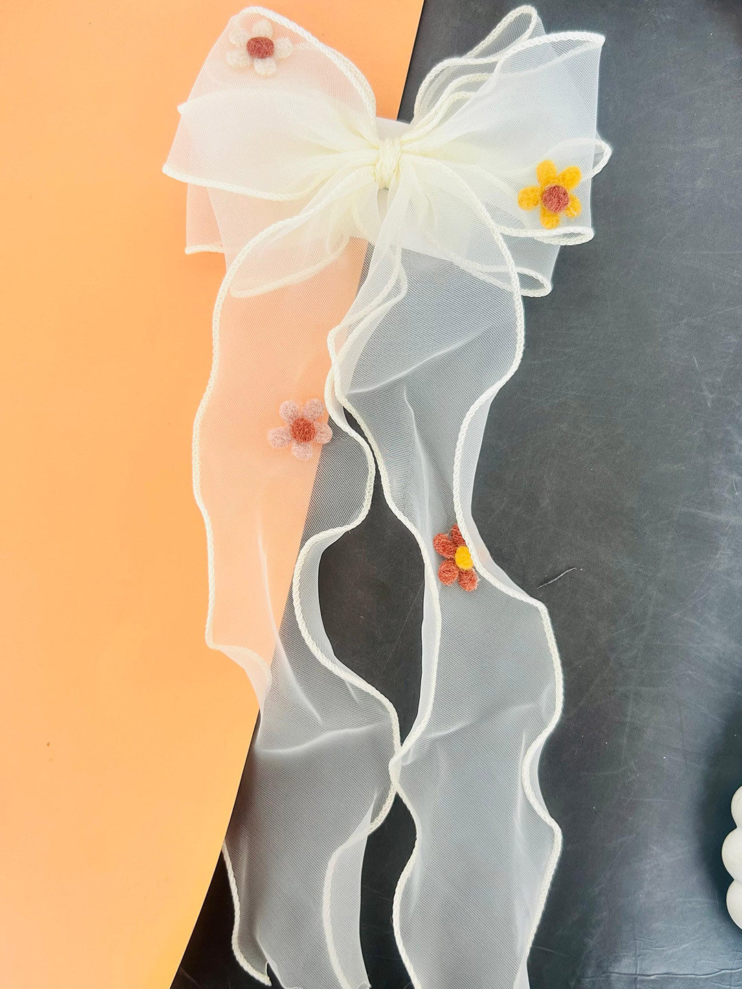 Radhya Accessories Floral Mist Hair Bow Clip