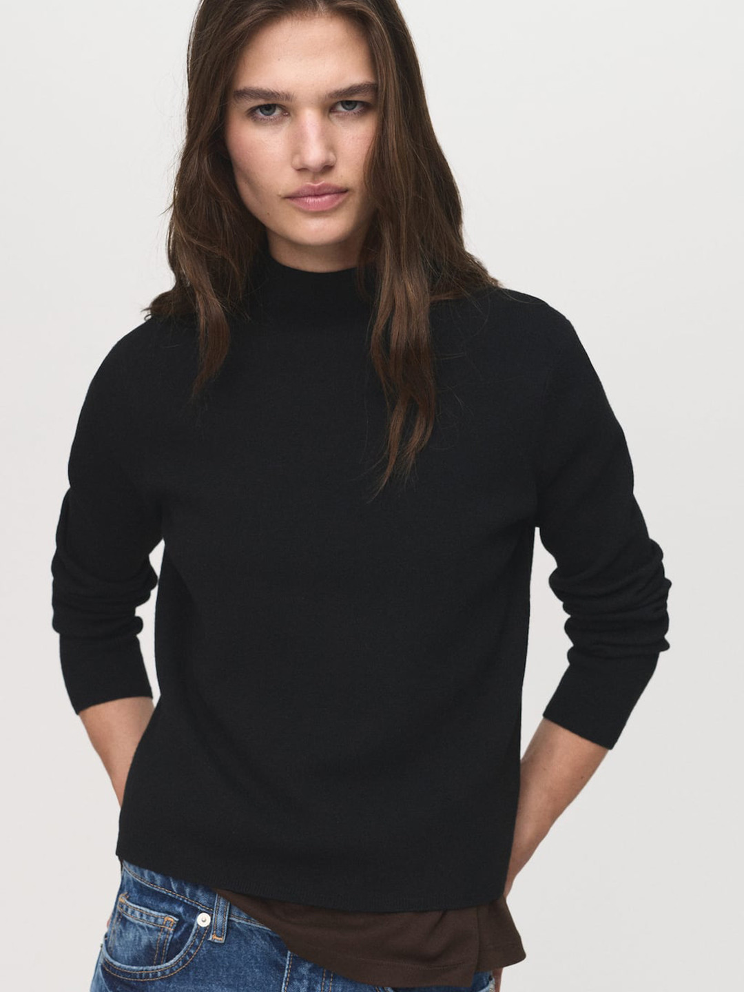 MANGO Perkin Neck Pullover