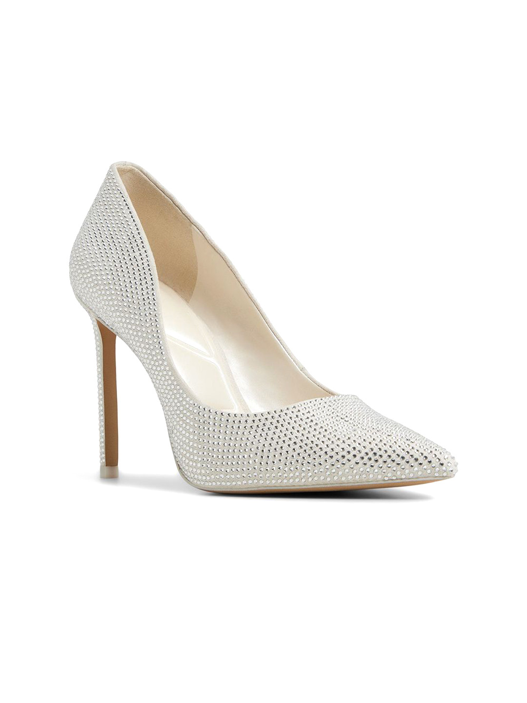 ALDO Women Embellished Beaded Pointed Toe Stiletto Heels Pumps