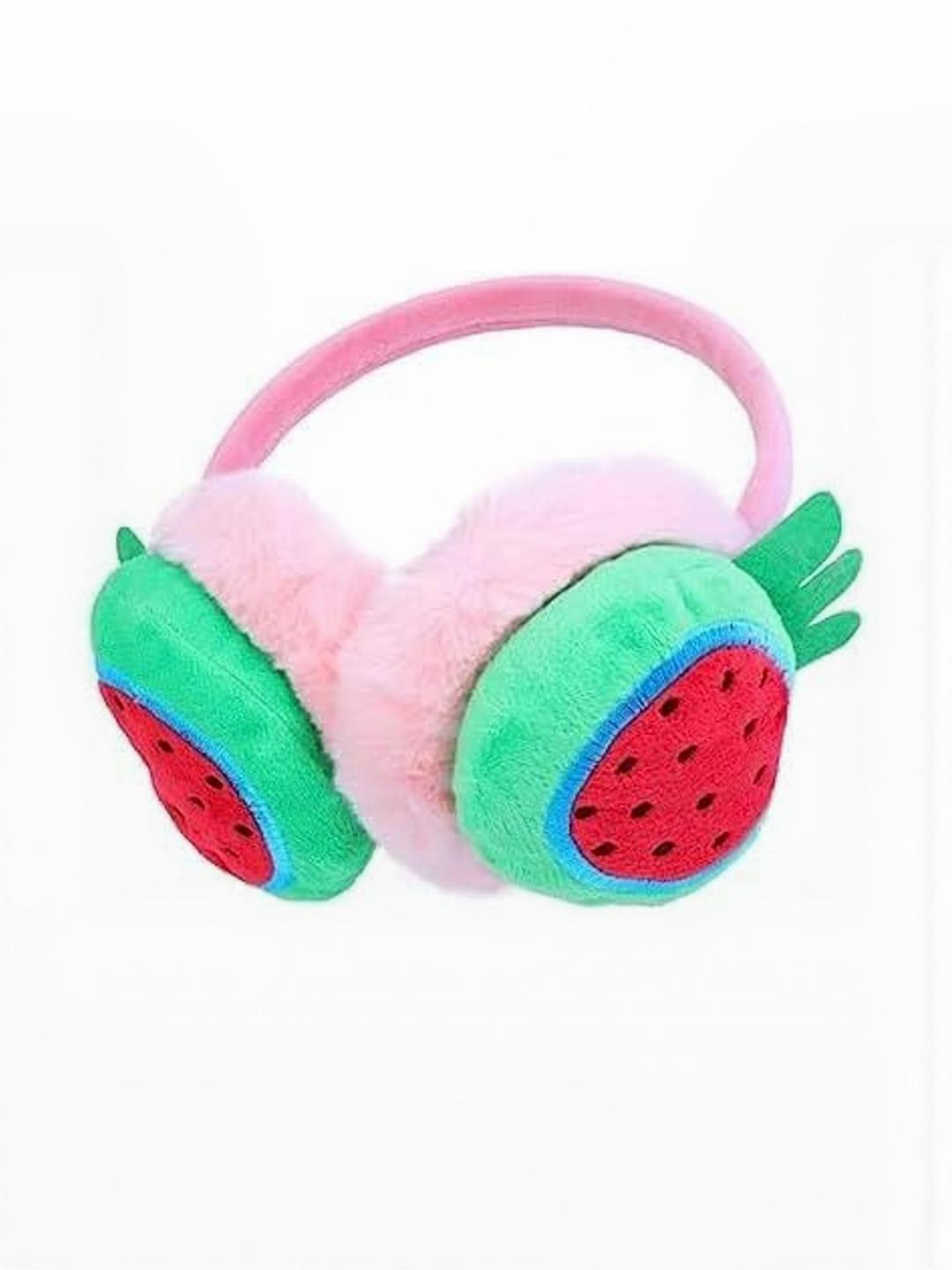 Trubliz Unisex Kids Pink & Red Watermelon Earmuff Headband
