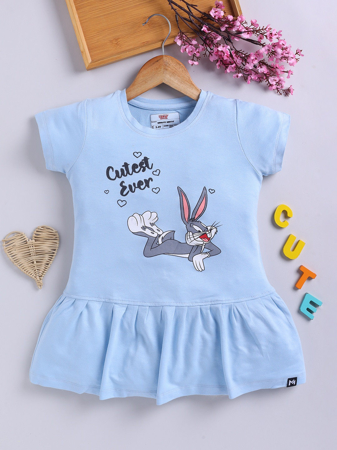 YK X Minute Mirth Loony Tunes Printed A-Line Dress