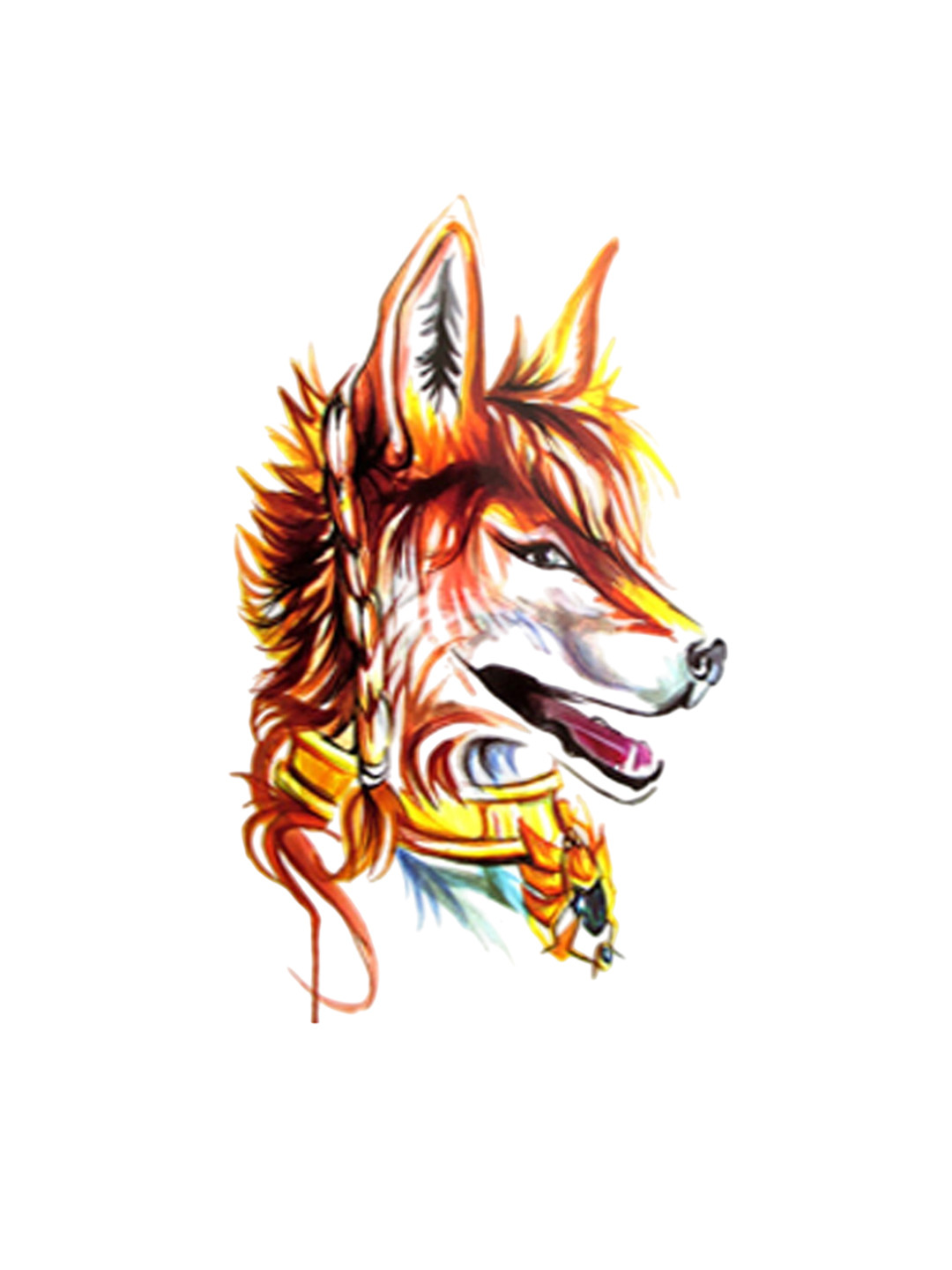 VOORKOMS Dog Dragon Temporary Body Tattoos