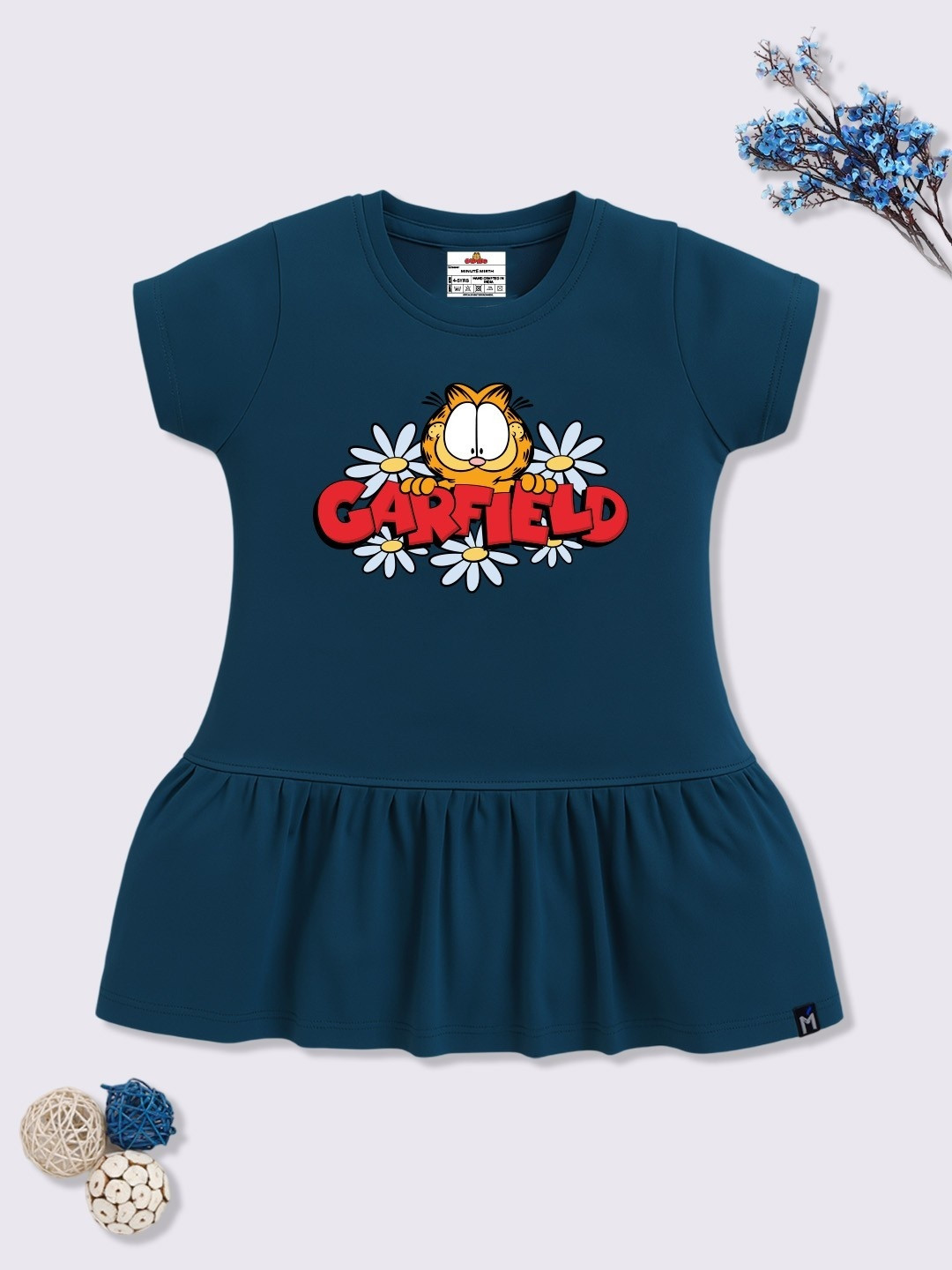 YK X Minute Mirth Garfield Printed A-Line Dress