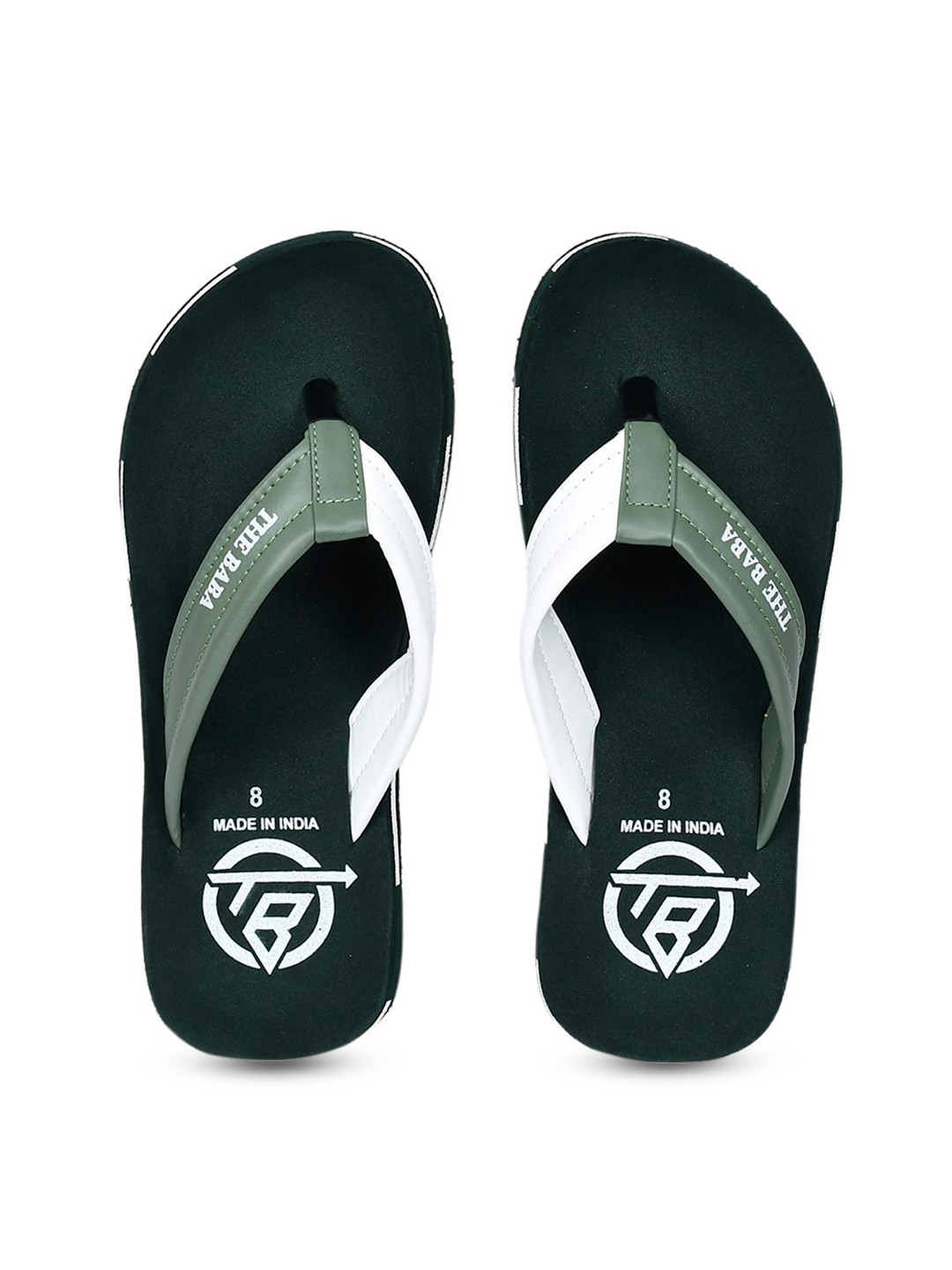 The Baba Men Colourblocked Thong Flip-Flops