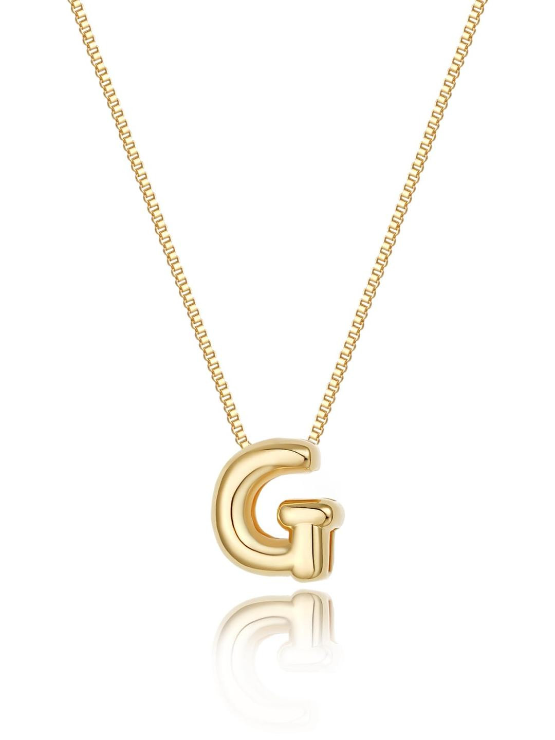ARISTAL Jewellery G-Letter Gold-Plated Pendant