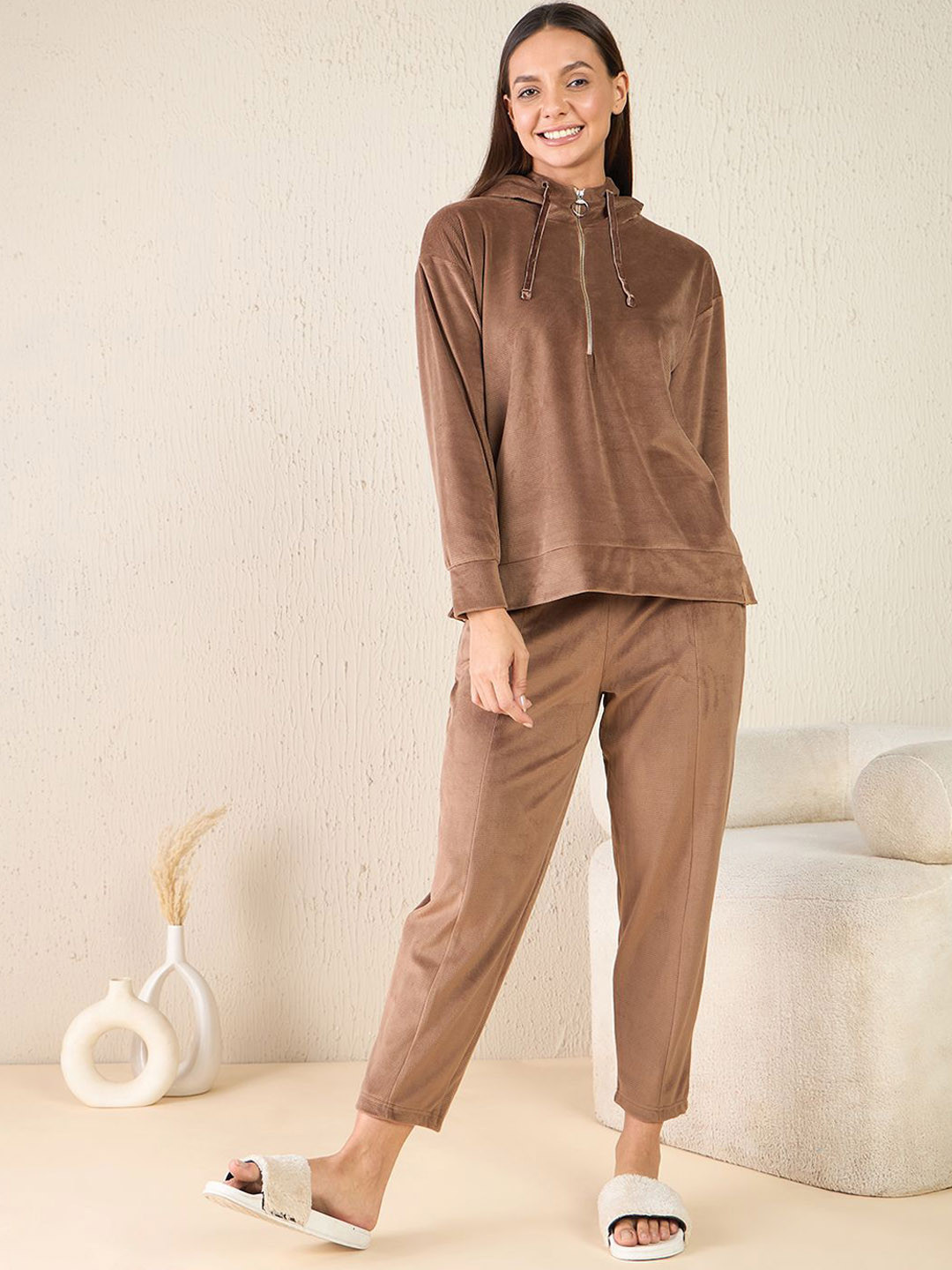 Sweet Dreams Women Textured Night suit
