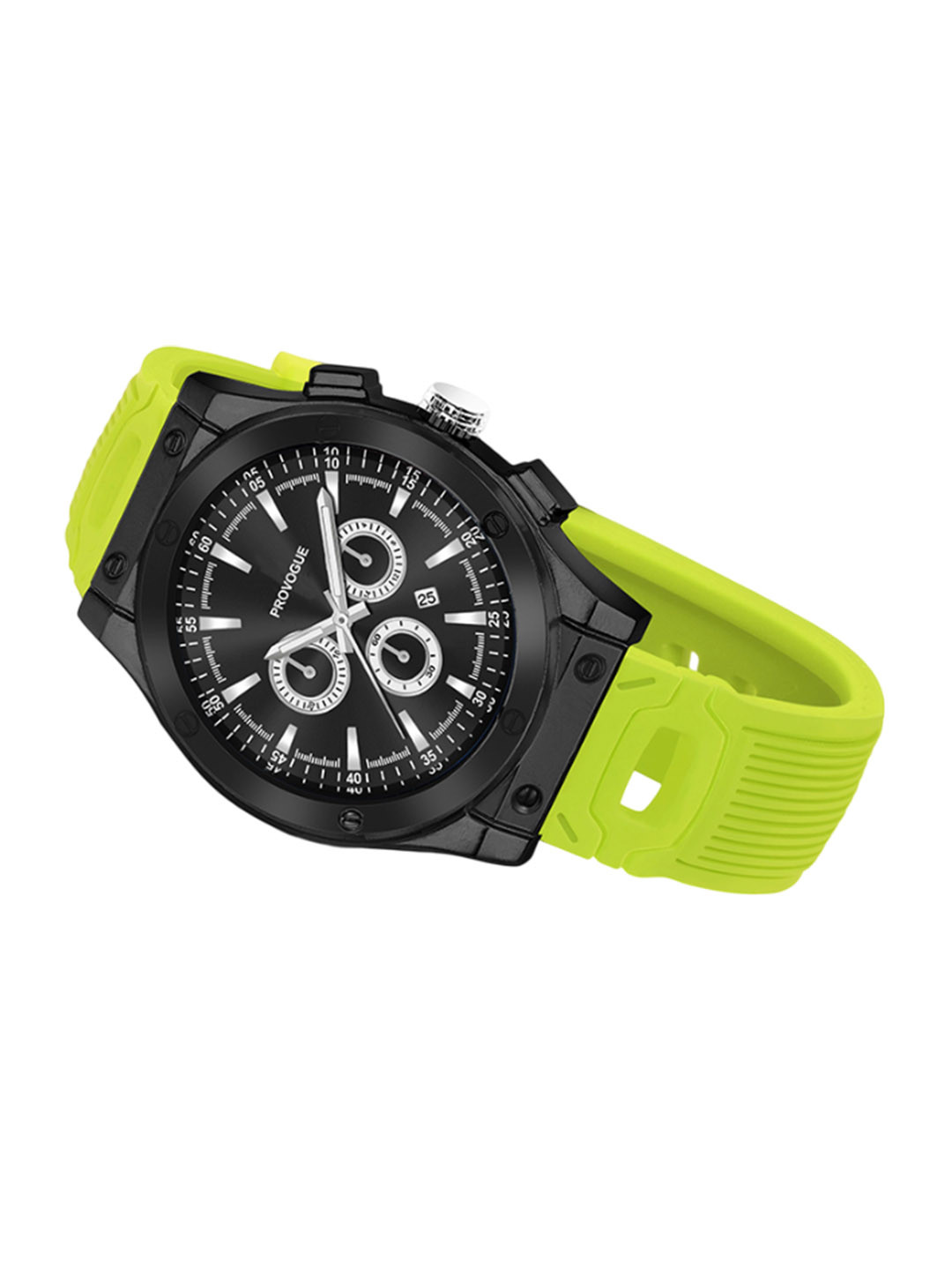 Provogue Men Printed Brass Dial & Straps Analogue Watch PR-4098R