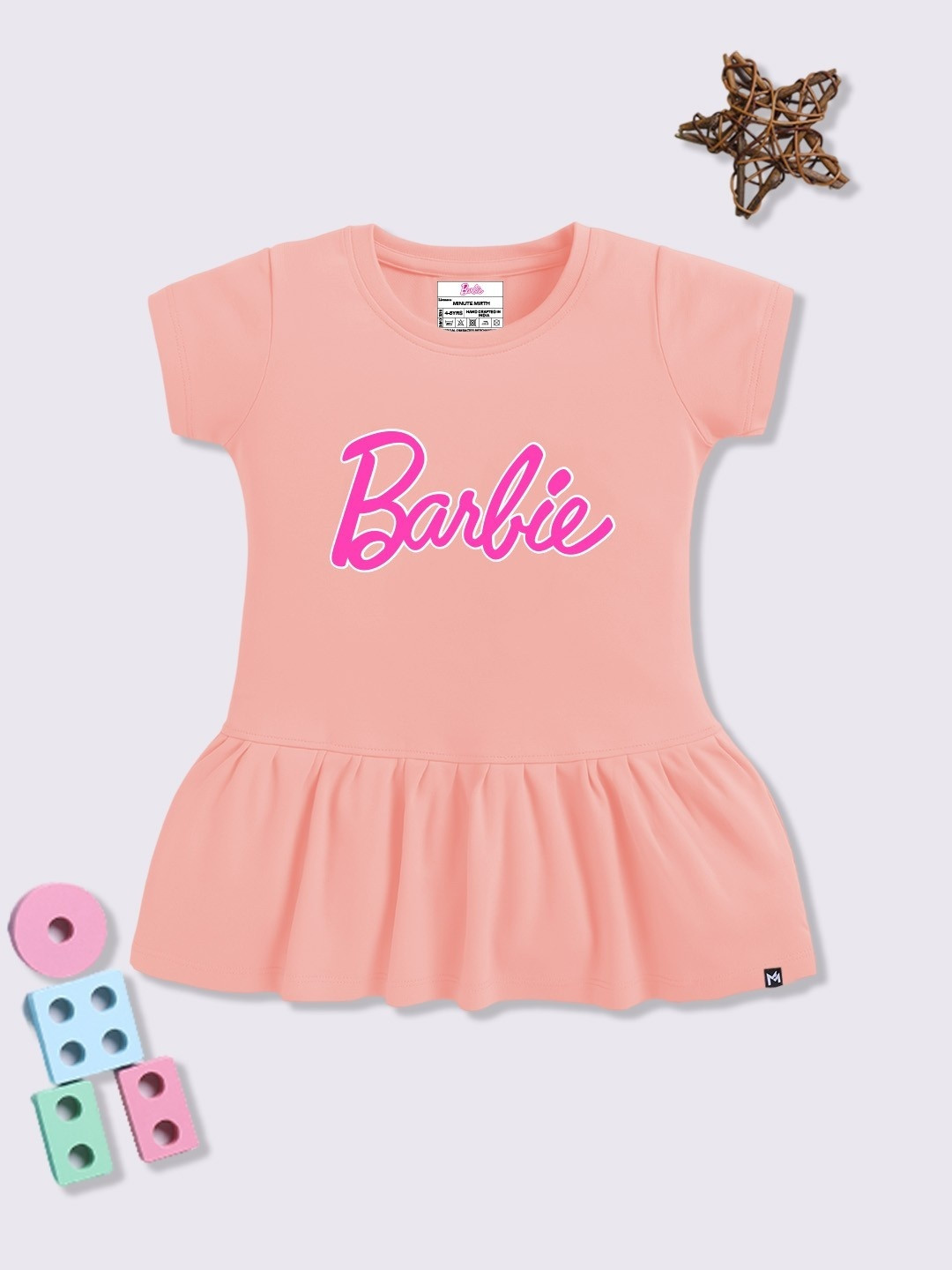 YK X Minute Mirth Barbie Printed A-Line Dress