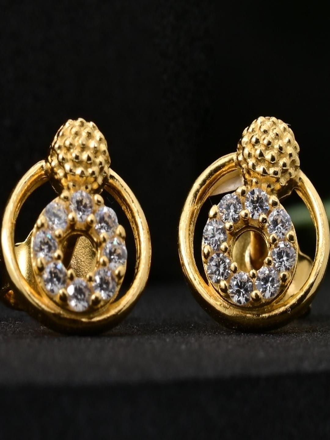 Vinayak Jewellers 925 Sterling Silver The Minimal Floral Bud Stud Earrings