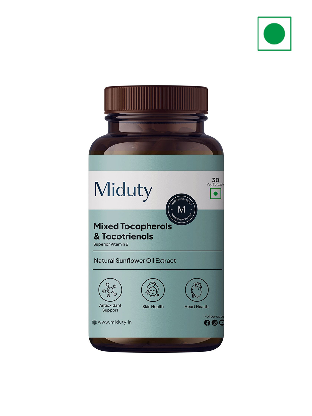 MIDUTY Miduty Tocopherols & Tocotrienols 30 Softgels