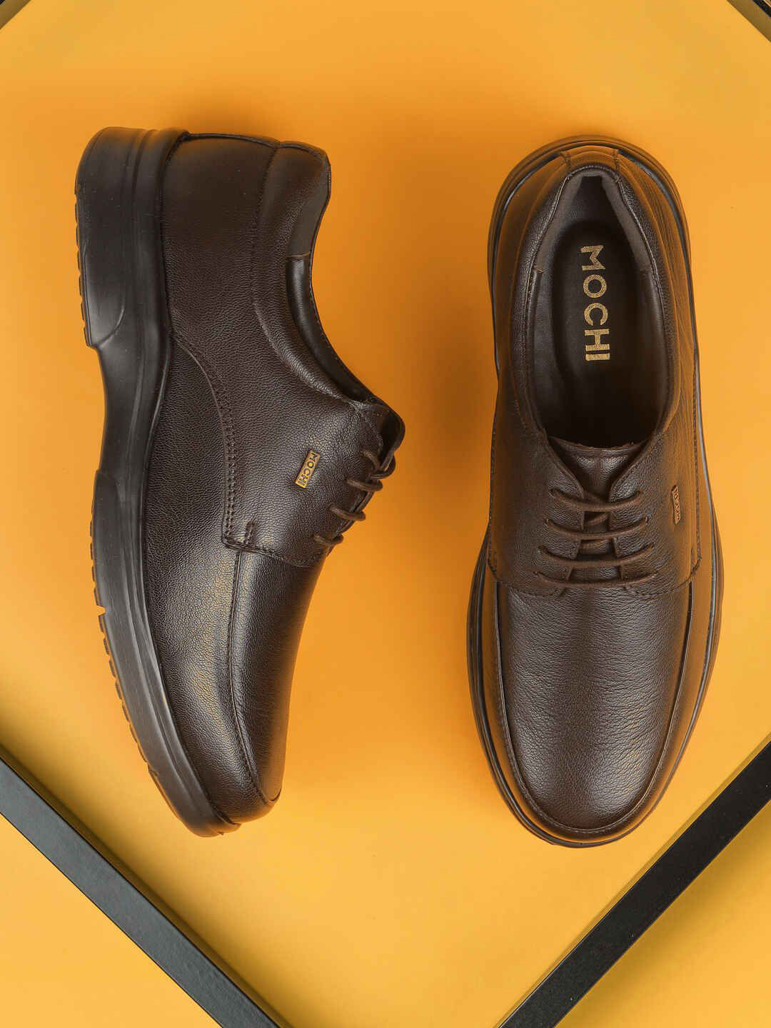 Mochi Men Leather Mid-Top Formal Brogues