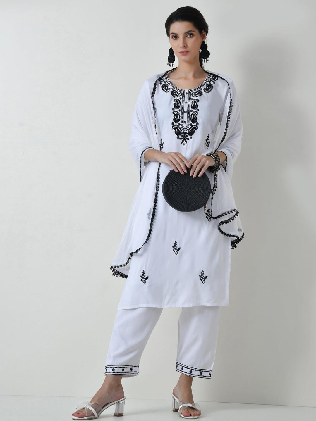 LIBOZA Chikankari Kurta Set for Women