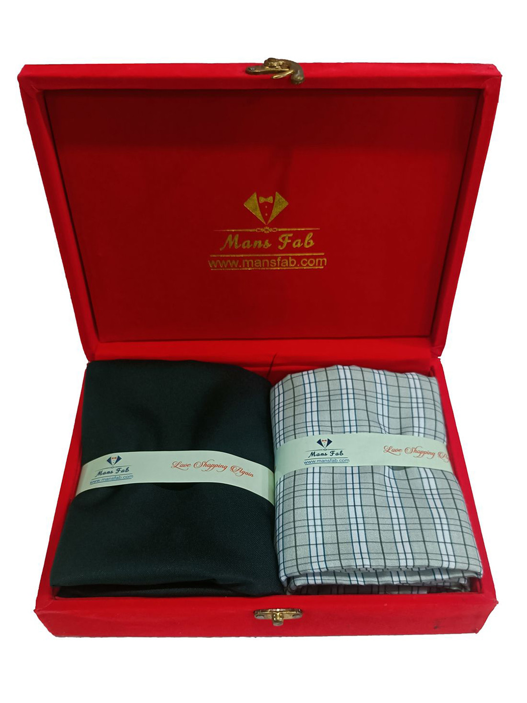 Mans Fab Men Checked Cotton Shirt & Trousers Clothing Fabric