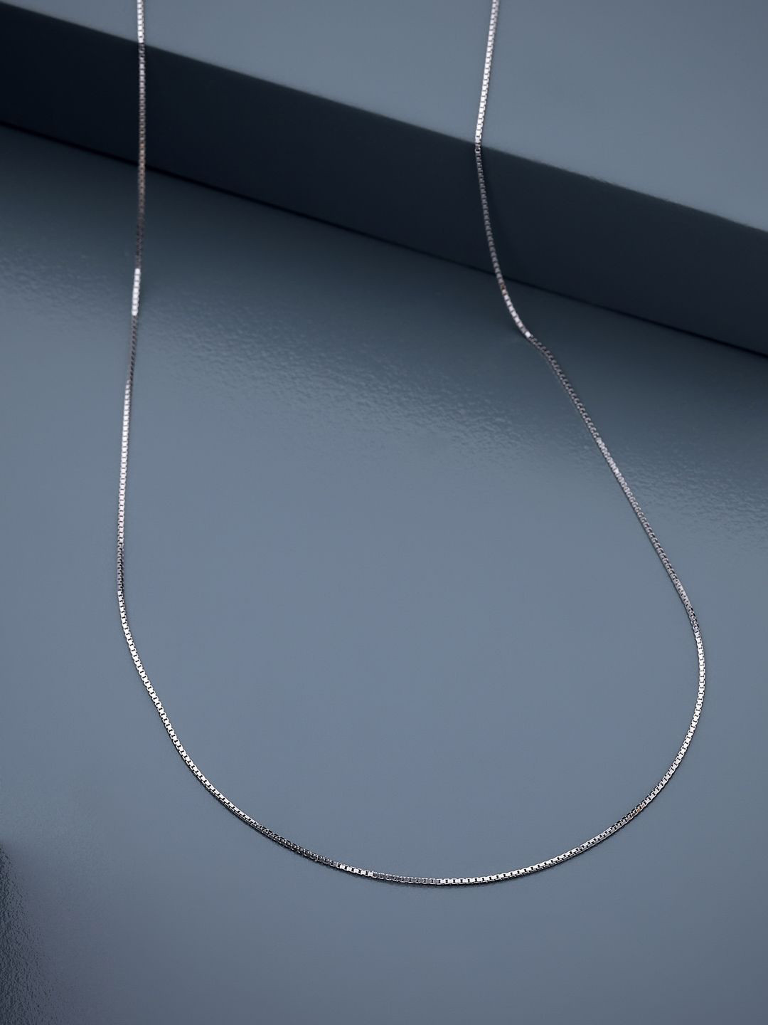 Kushal's Fashion Jewellery 925 Sterling Silver Rhodium-Plated Chain