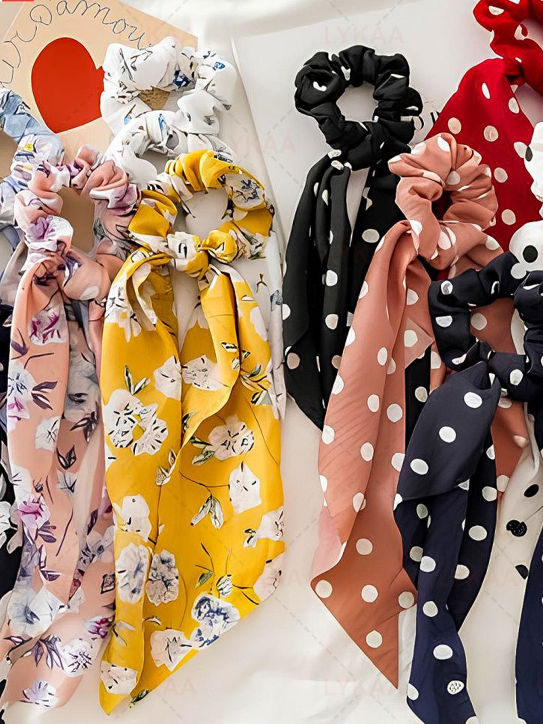 LYKAA Women Set of 3 Floral Printed French Barrette