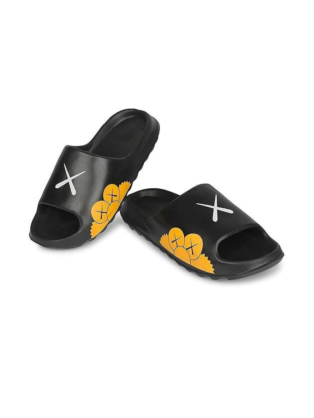 SUNINOW Men Black Casual Slides