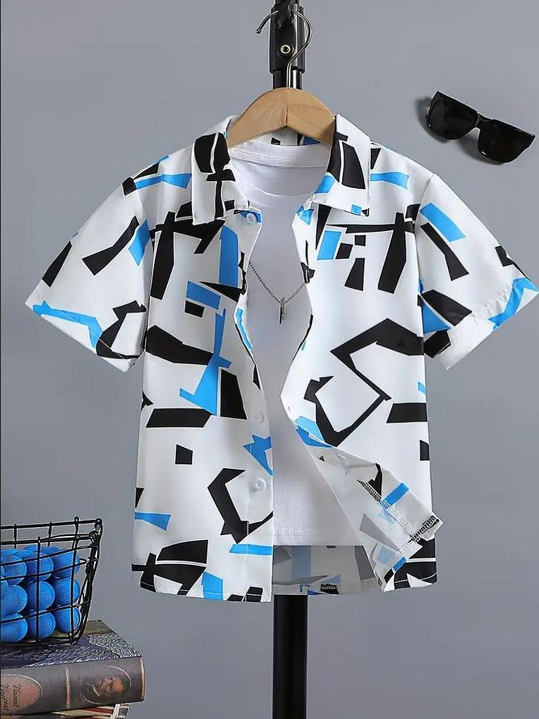 SHREE VANKIYA HANUMANJI FASHION Kids Horizontal Stripes Casual Shirt