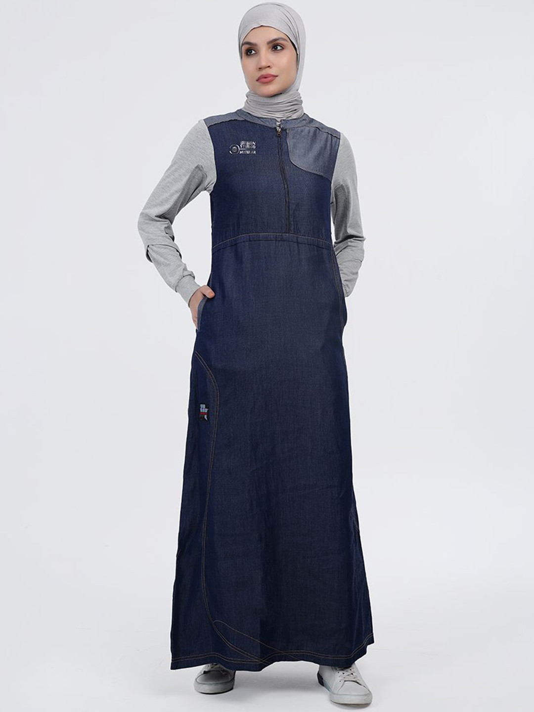 IDH London Colourblocked Denim Burqa