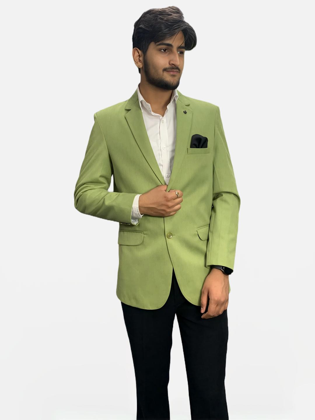 GARGIAN Master Cut Men's Parrot Green Blazer