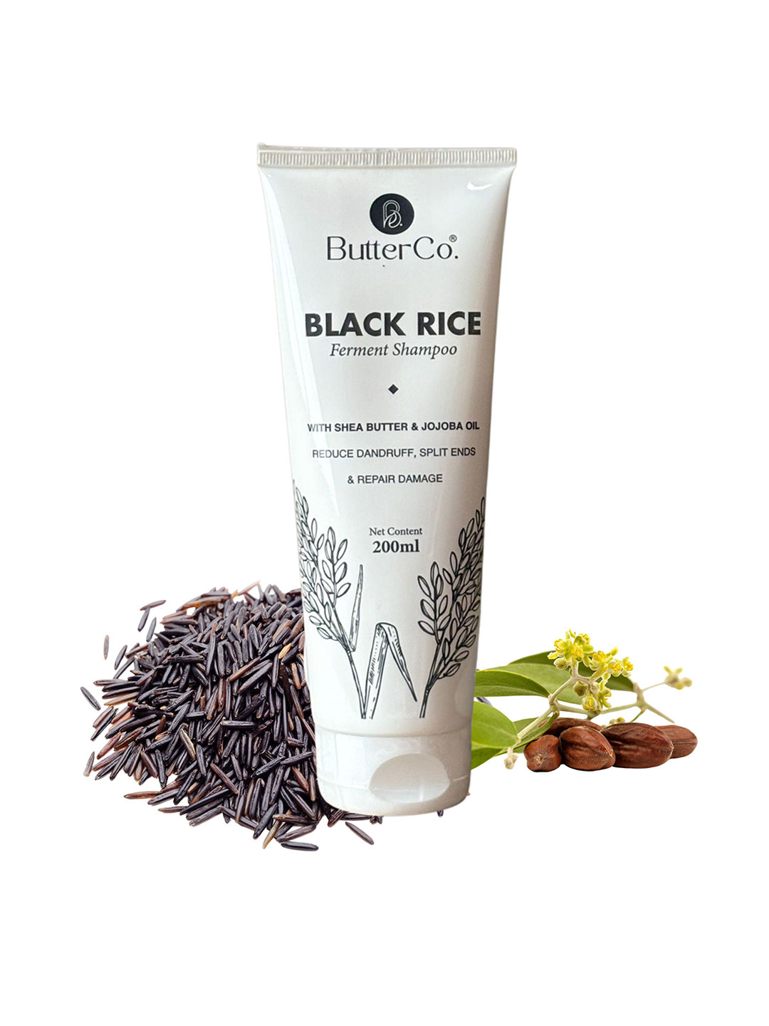 ButterCo. Black Rice Water Shampoo For Hair Growth - 200 ml
