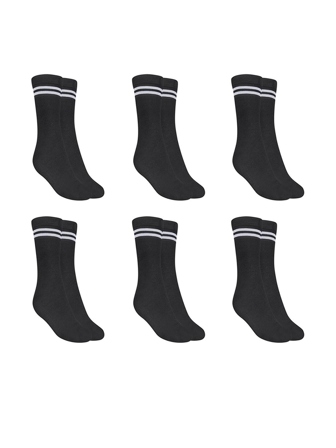 MUKHAKSH Pack of 6 Girls Cotton Socks