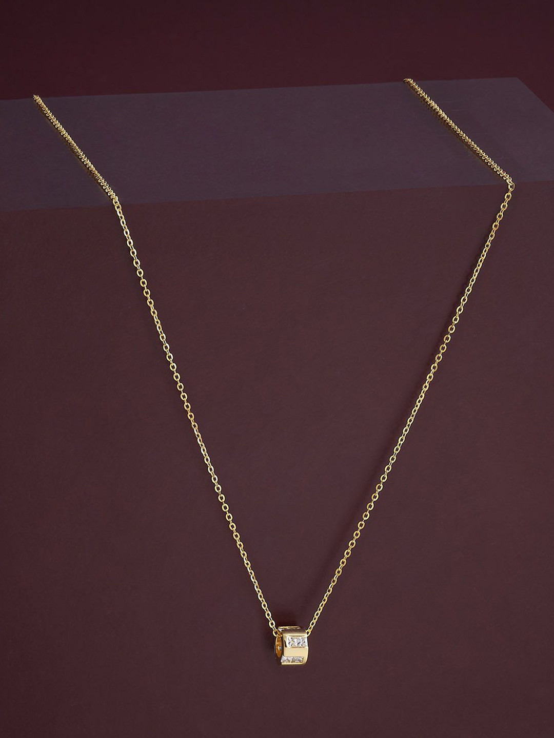 Kushal's Fashion Jewellery  92.5 Silver White Gold-Plated Contemporary Pendants