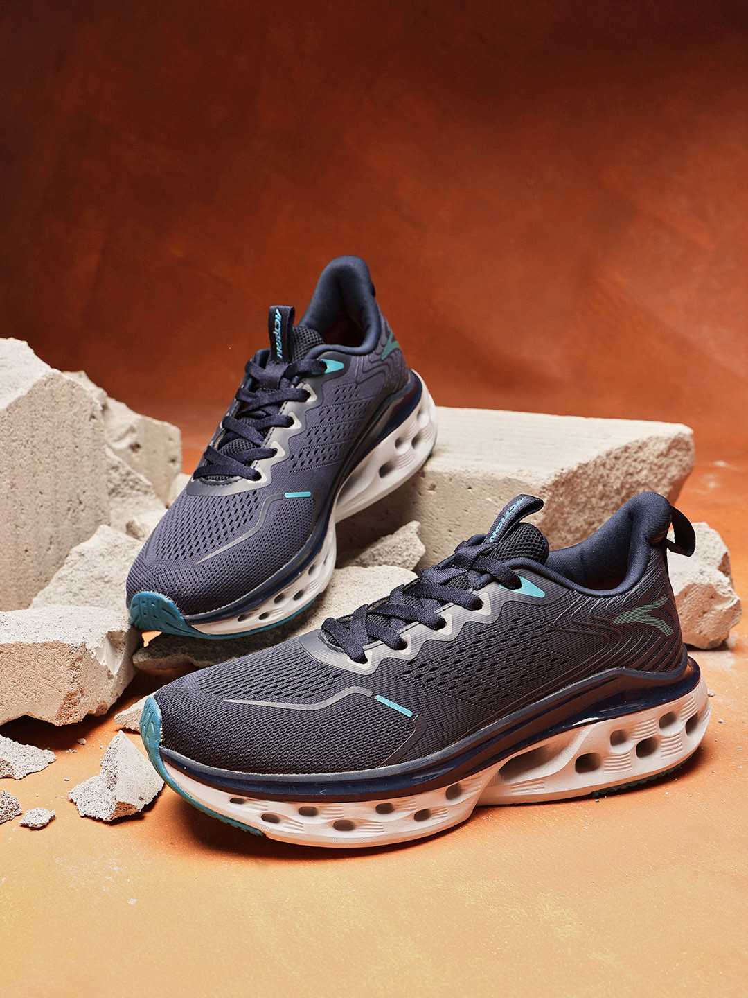 Action Men Mesh Lace-Ups Lightweight Running Soes