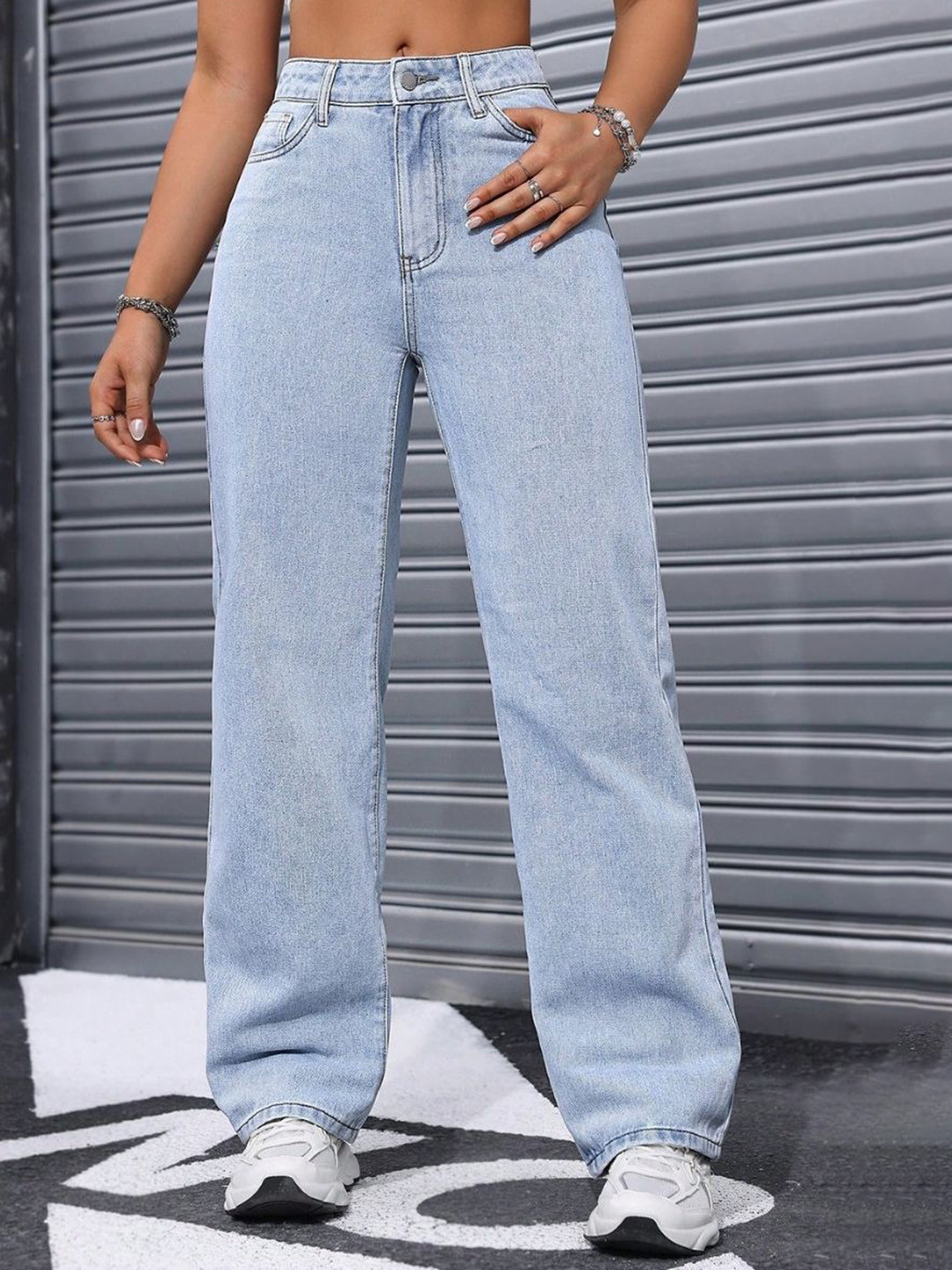 NU CLOTHS Women Comfort Relaxed Fit High-Rise Stretchable Jeans