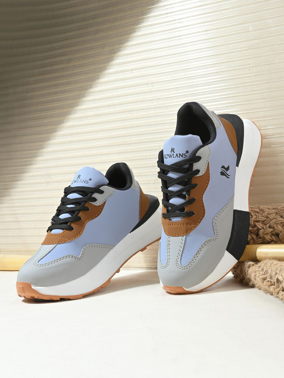 Rowlans Women Colourblocked Lightweight Comfort Trendy Premium Stylish Sneakers