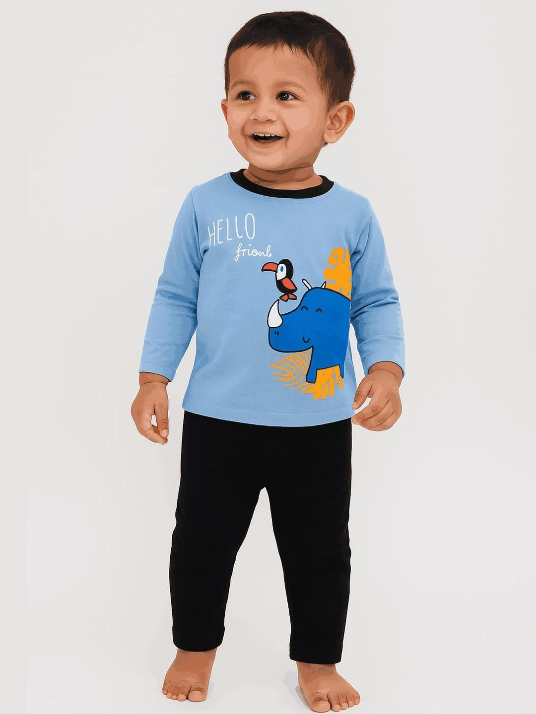 Melon Kidswear Baby Boys Printed Clothing Set