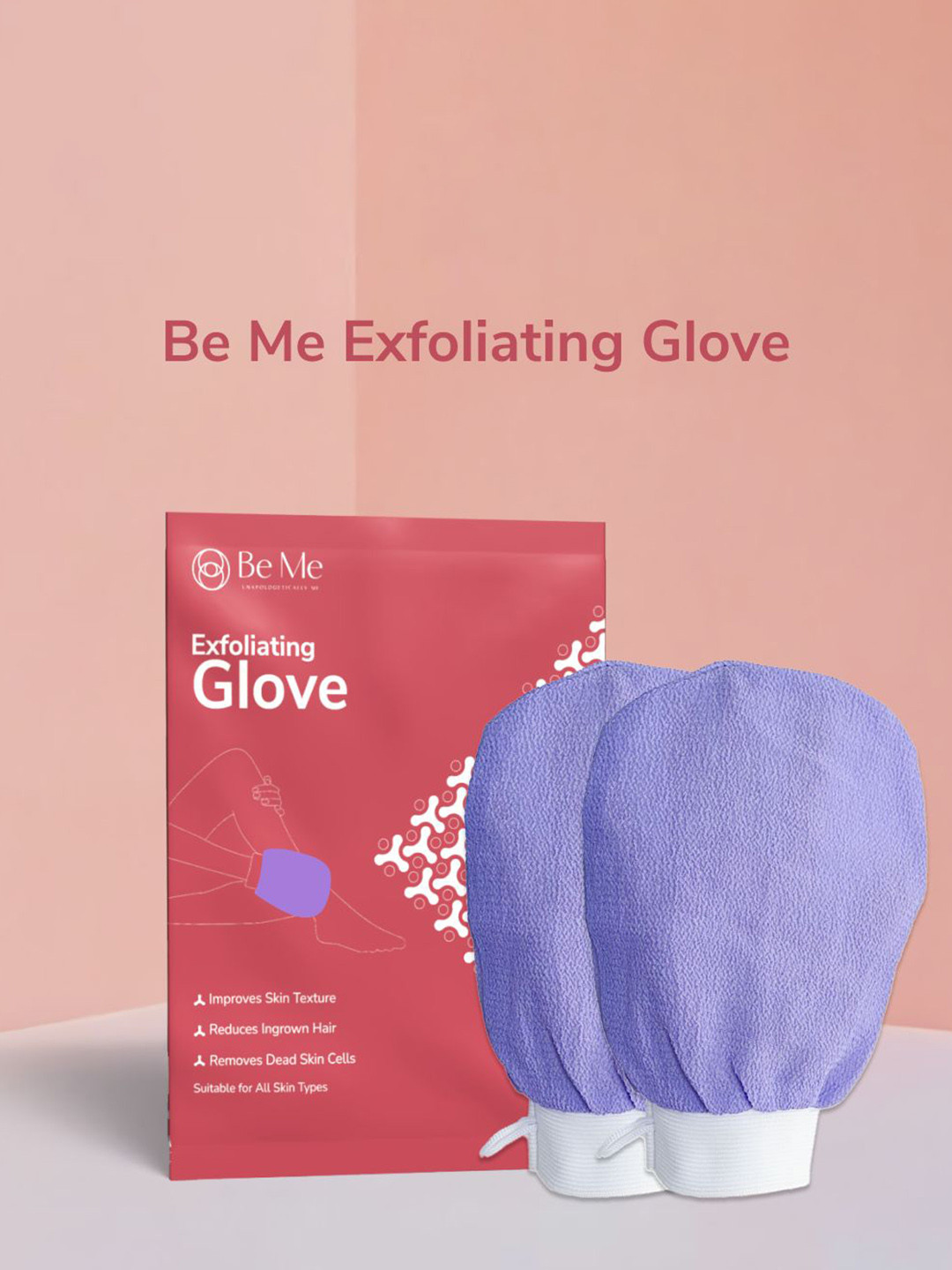BE ME Set Of 2 Exfoliating Gloves