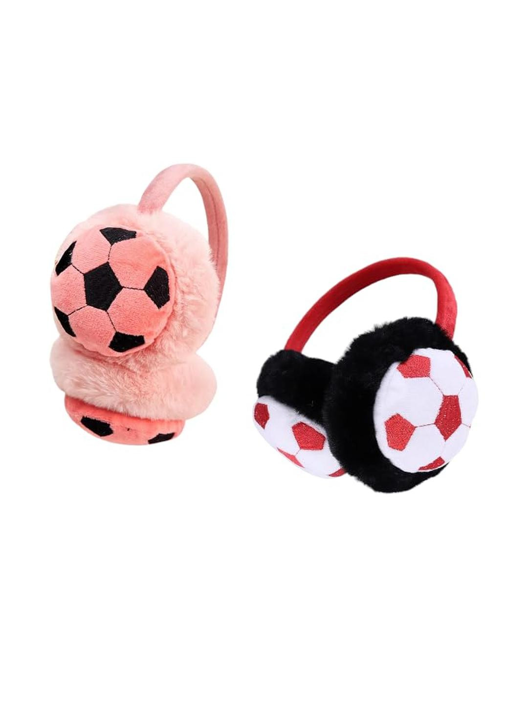 Trubliz Kids Ear Muffs Combo Pack of 2 (Pink, Black)
