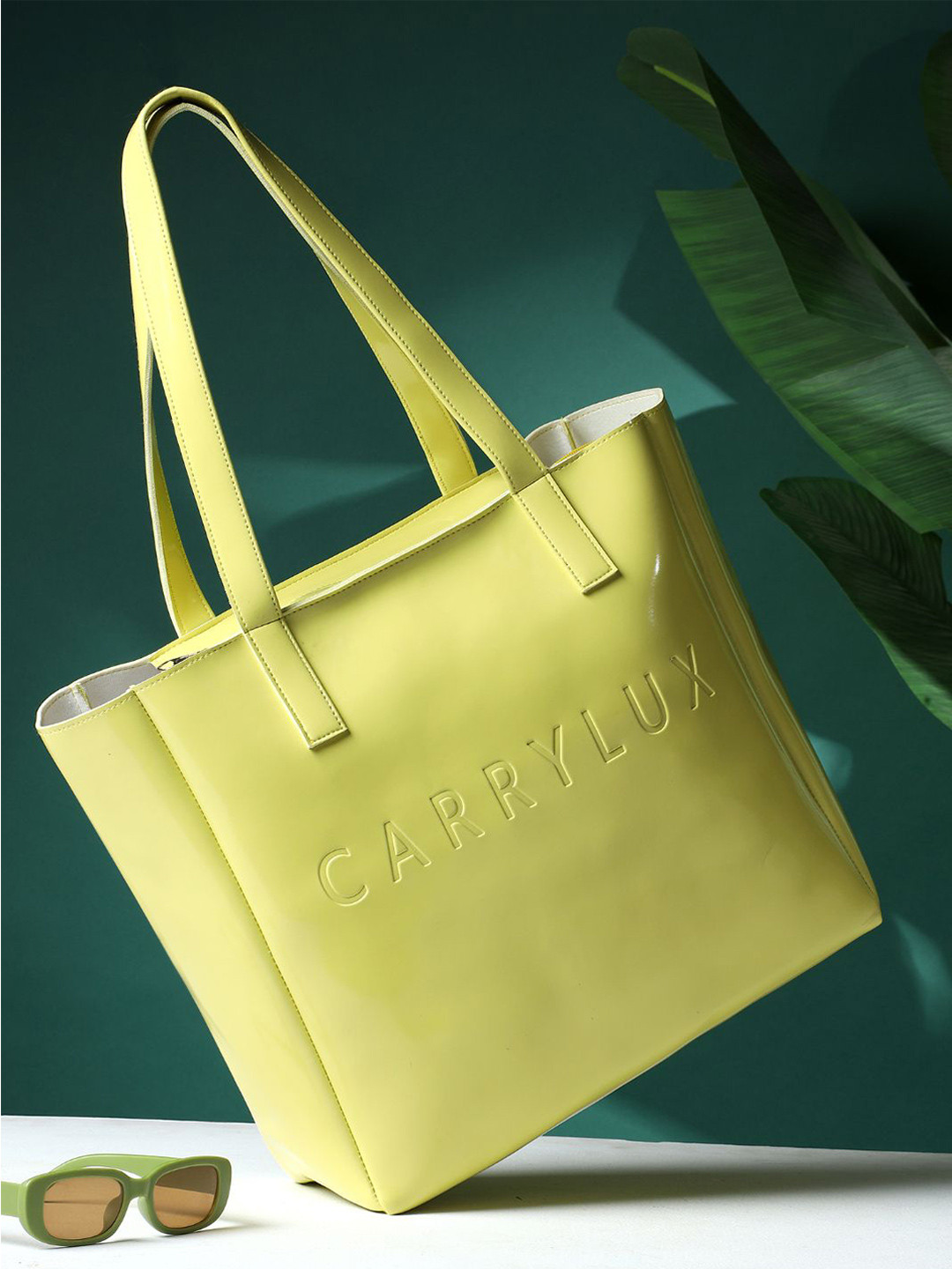 CarryLux Shiny Aura Structured Tote Bag