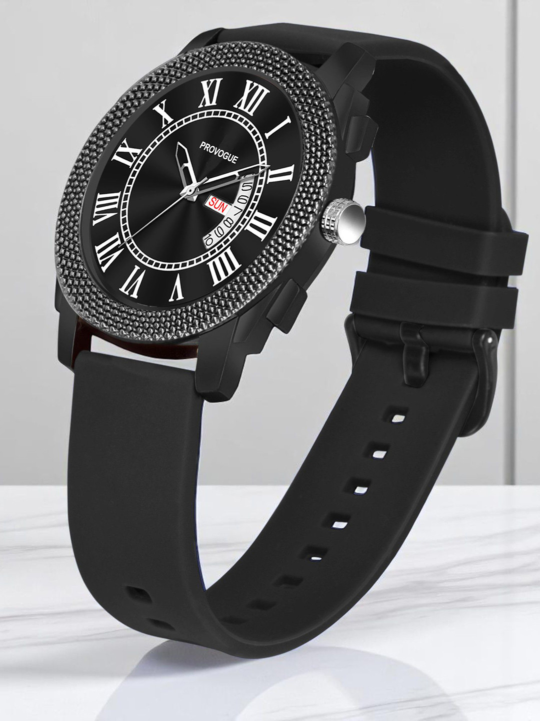 Provogue Men Brass Round Dial & Straps Analogue Watch PR-4094R