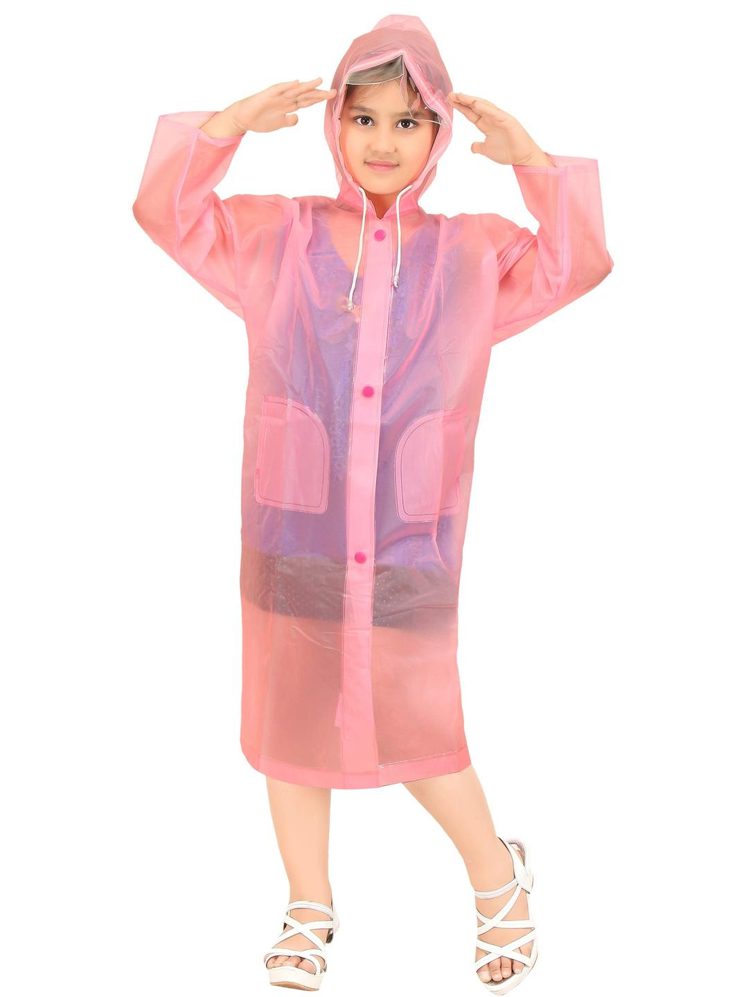Goodluck Kids Pink Rain Jacket