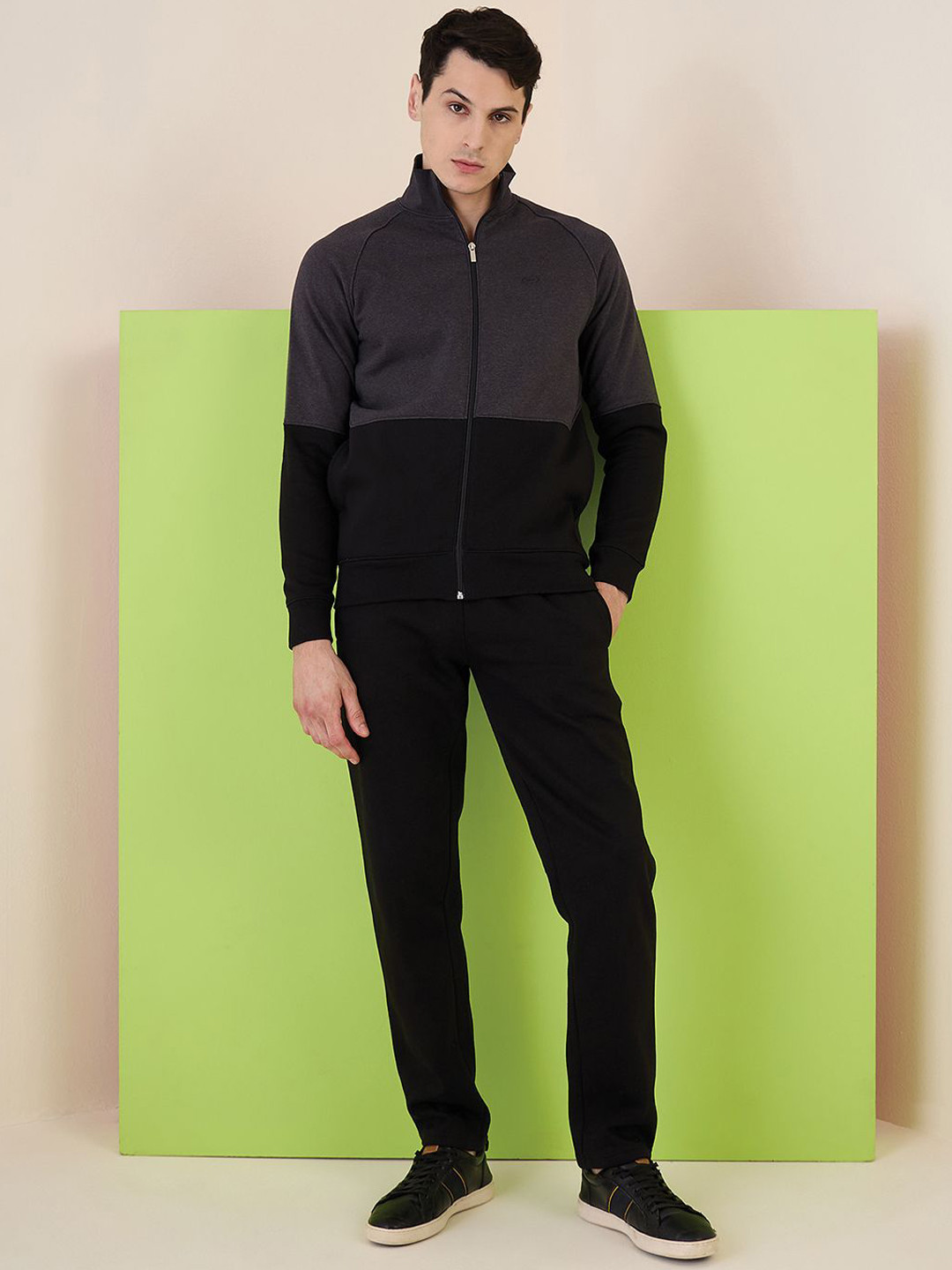 Sweet Dreams Colourblock Mock Collar Tracksuits