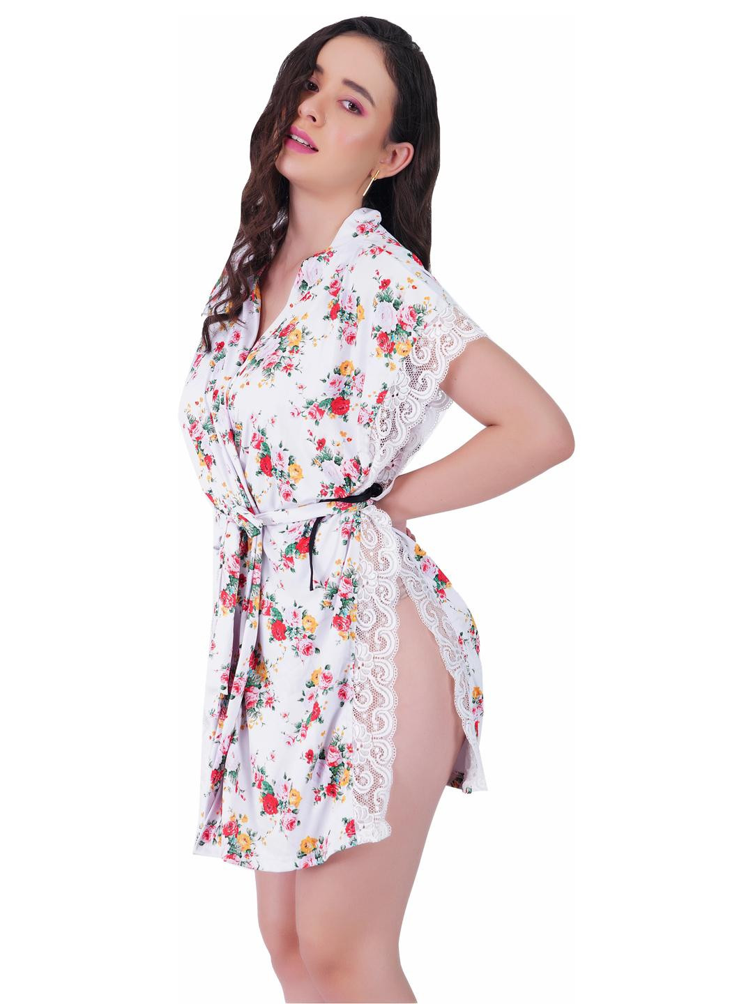 GuSo Shopee Printed Baby Doll with Asymmetric