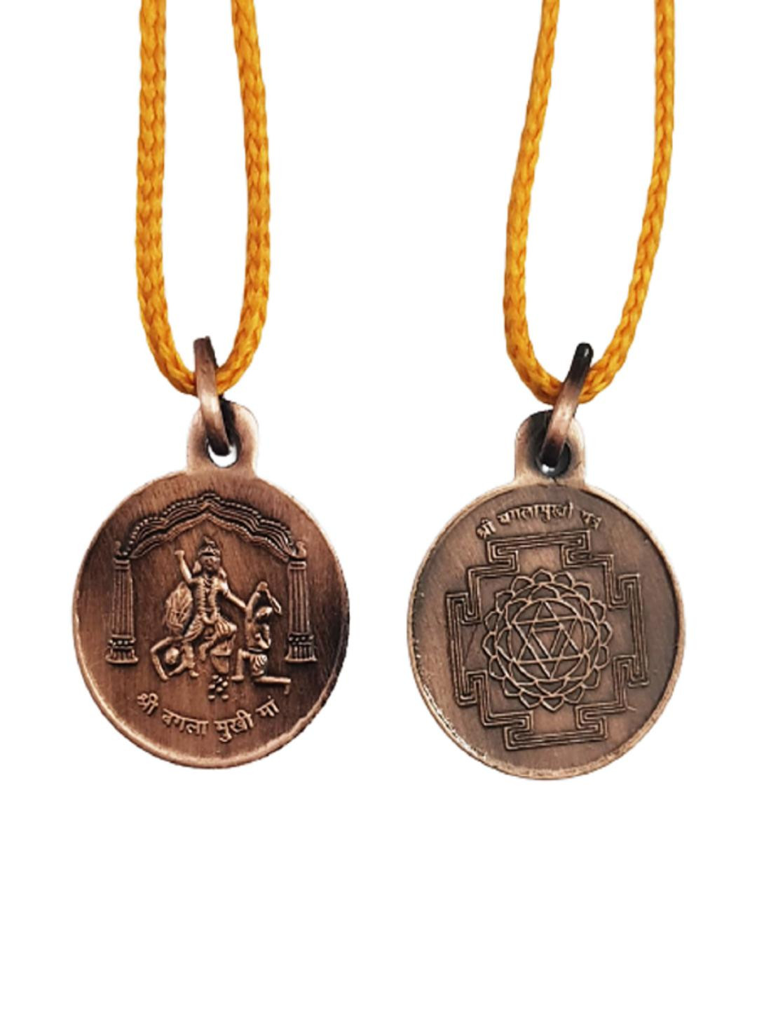 numeroastro Circular Shri Baglamukhi Yantra Locket