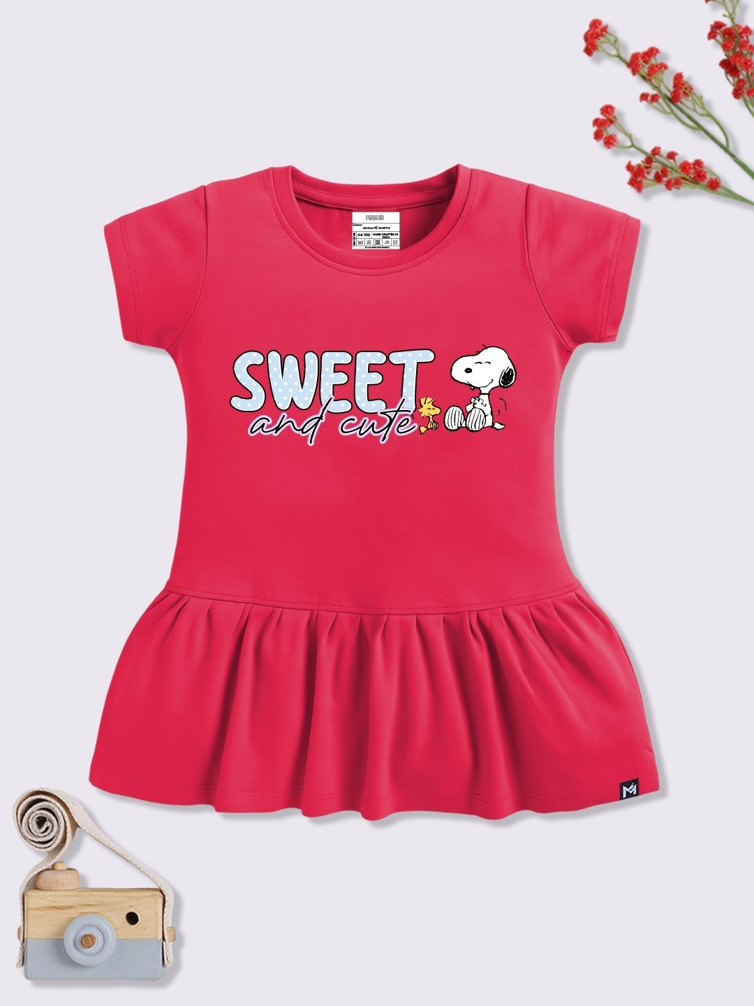 YK X Minute Mirth Peanuts Printed A-Line Dress