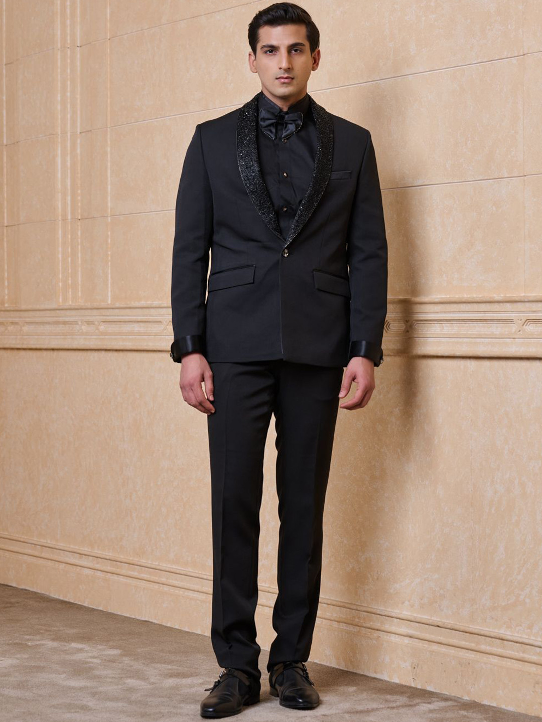 Tasva Embellished Single-Breasted Four-Piece Suit With Shirt, Blazer And Trousers