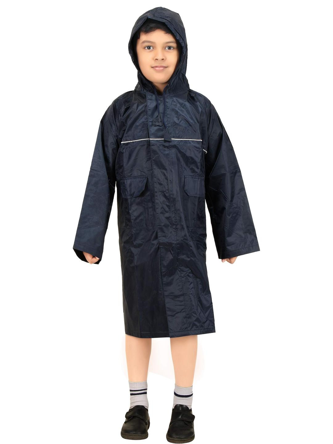 Goodluck Kids NavyBlue Nylon Raincot
