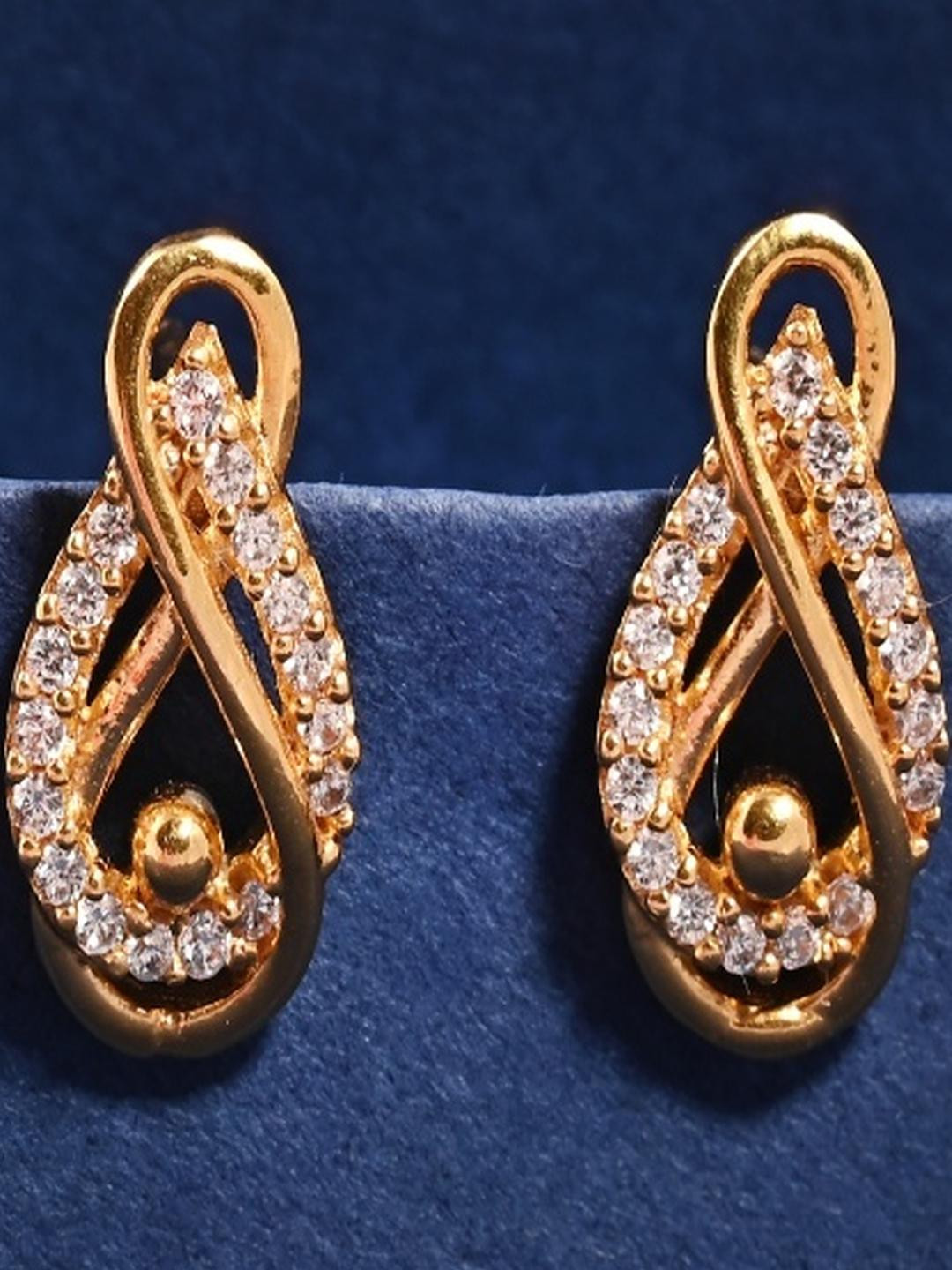 Vinayak Jewellers 925 Sterling Silver The Serenity Sparkle Silver Earrings