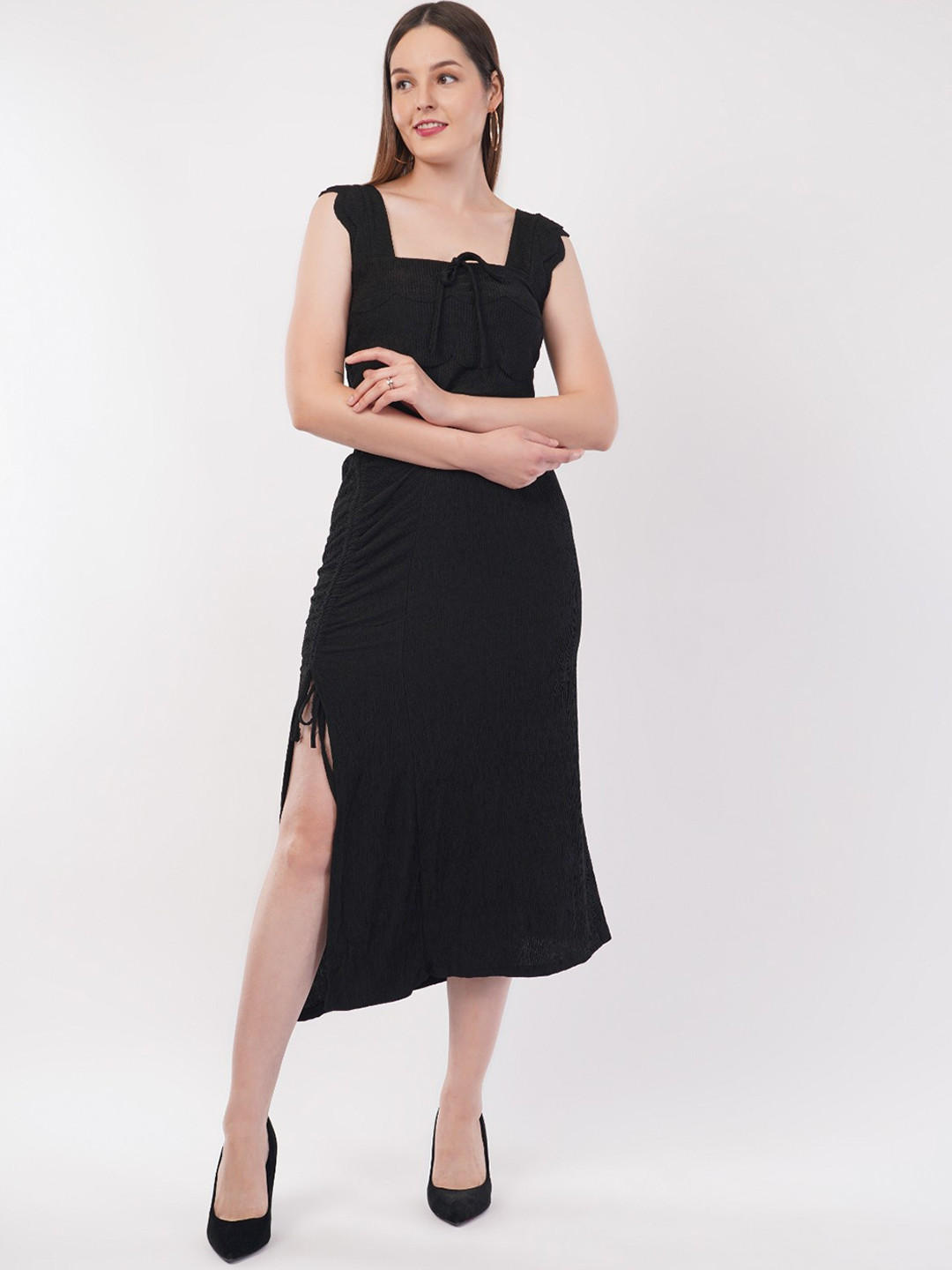 Deshi Girl Square Neck Top with Skirt Co-ords Set