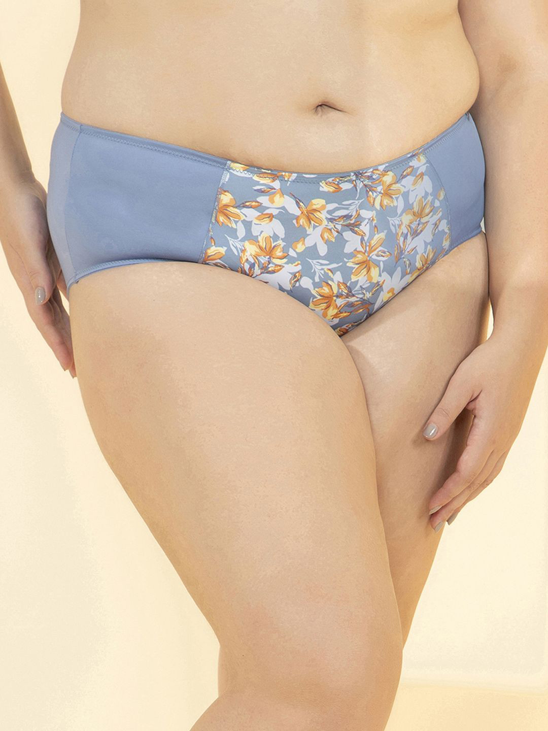 Amante Floral Printed Mid-Rise Regal Curves Hipster Brief