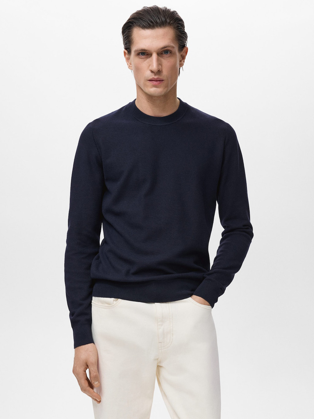 MANGO MAN Round Neck Pullover
