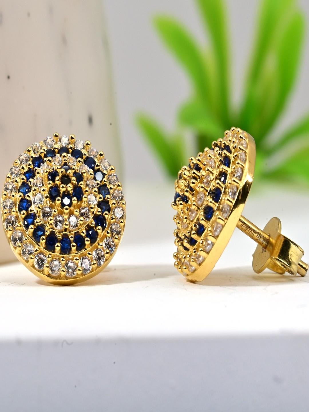 Vinayak Jewellers 925 Sterling Silver The Azure Cascade Silver Earrings