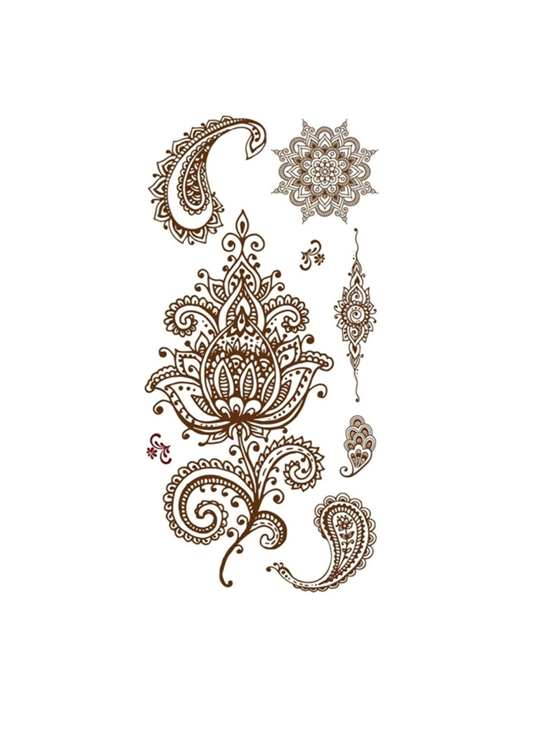 VOORKOMS Mehndi Hand Temporary Tattoo