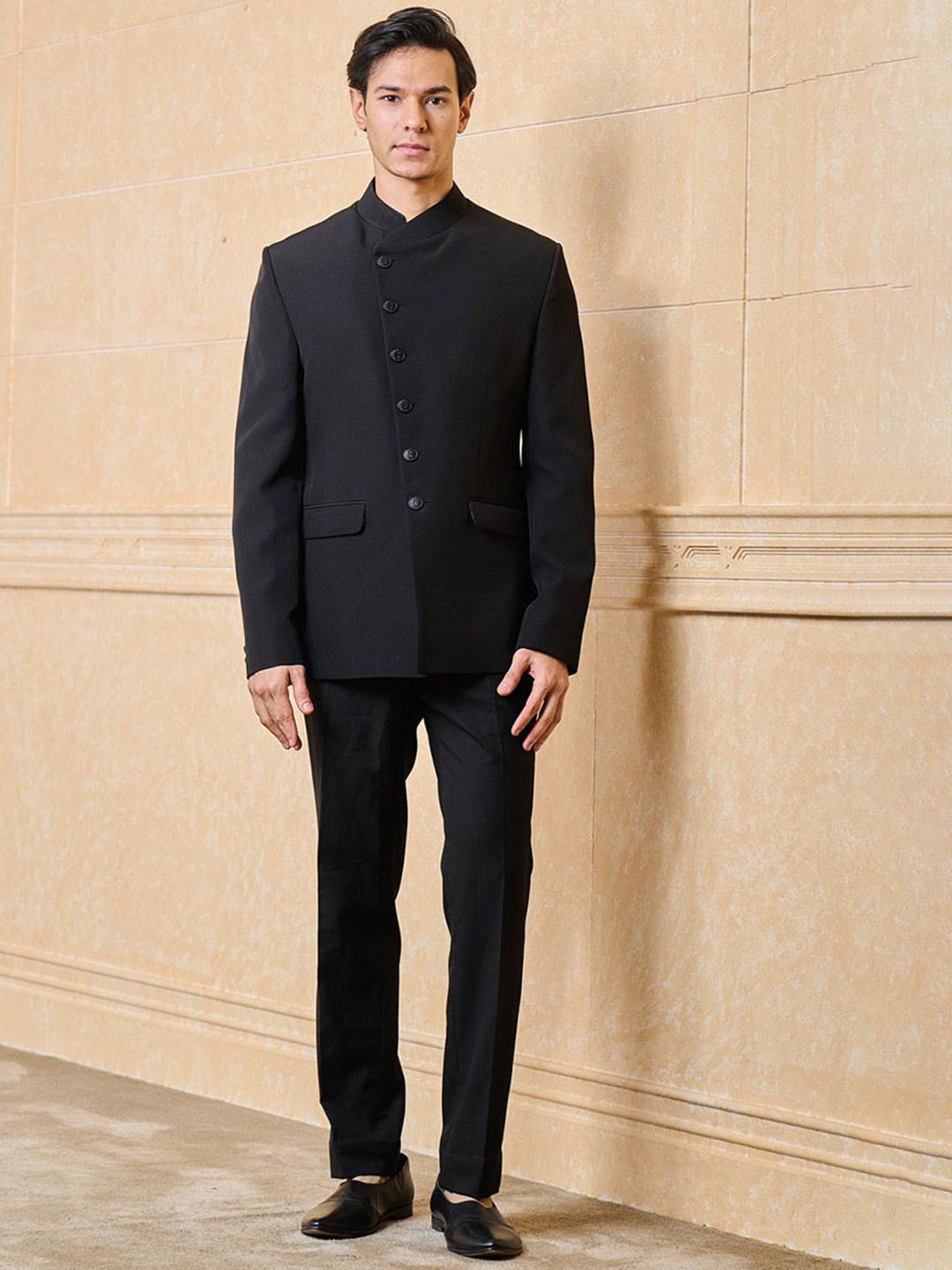 Tasva Mandarin Collar Neck Jodhpuri Bandhgala Blazer