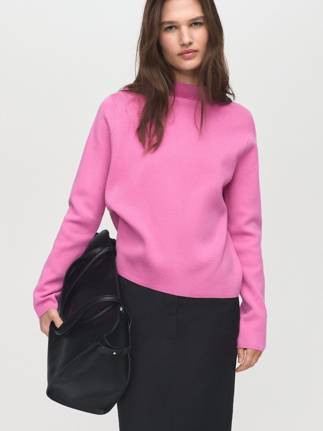 MANGO Perkin Neck Pullover
